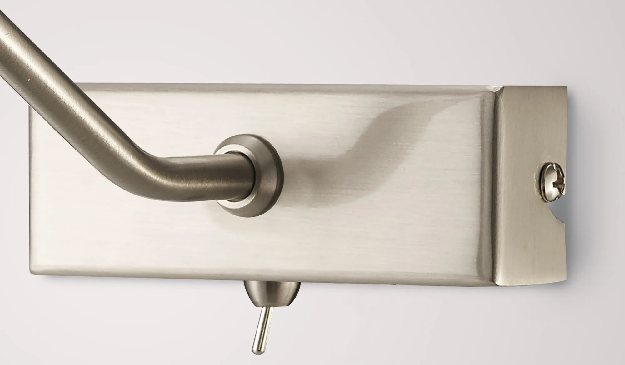 Abacus Wall/Picture Light 35cm Switched 2 Light Satin Nickel D0128  Deco Abacus Satin Nickel